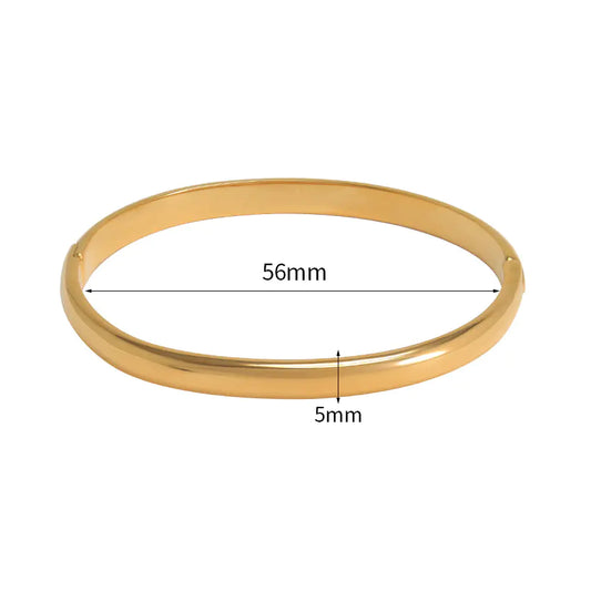 Buckle Bracelet — Gold Stainless Steel Elegance (1 Piece)