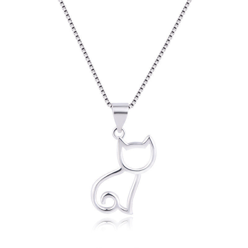Pure Silhouette Cat Pendant