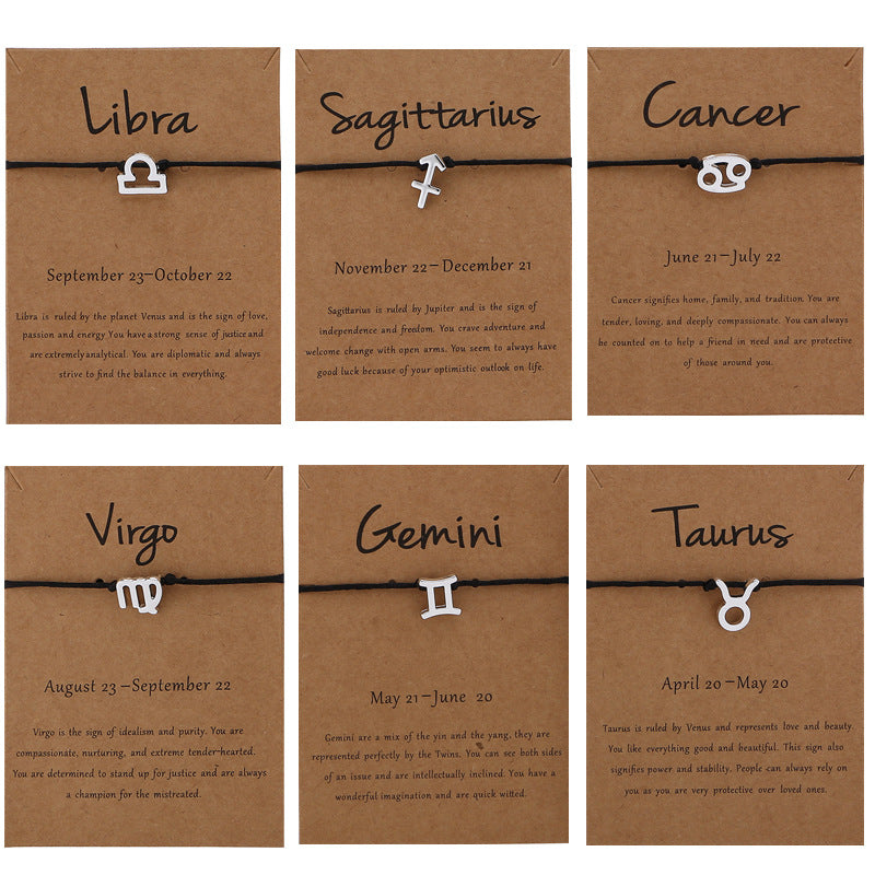 Zodiac Soul Cord Bracelet