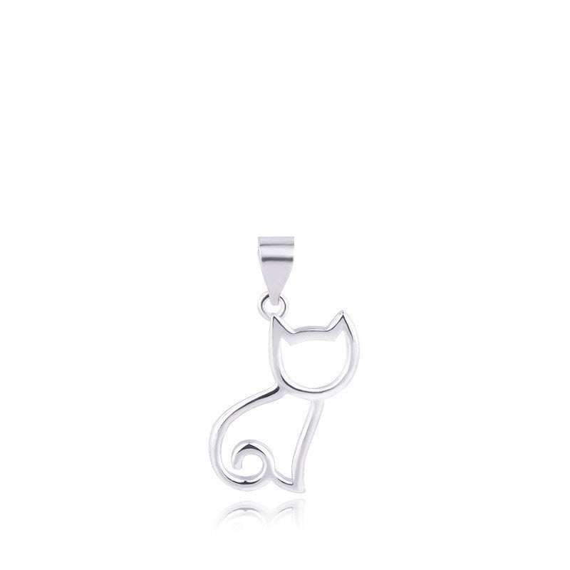Pure Silhouette Cat Pendant