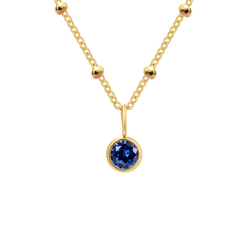 Dainty Aura Stone Pendant