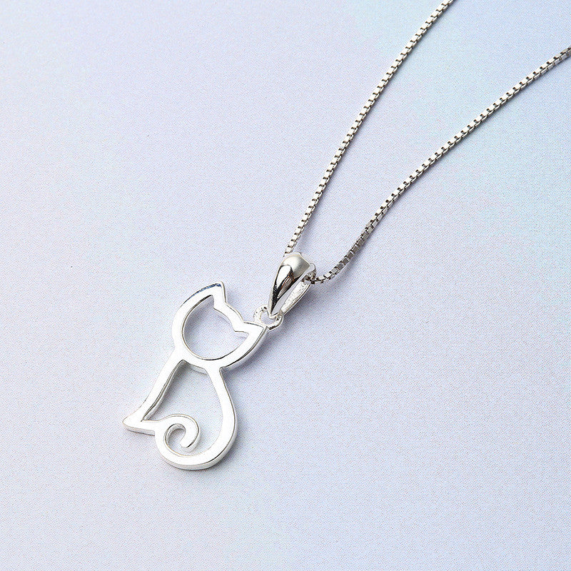 Pure Silhouette Cat Pendant