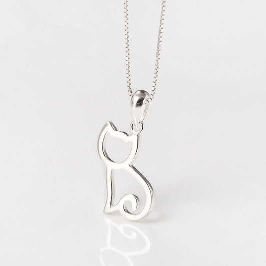 Pure Silhouette Cat Pendant