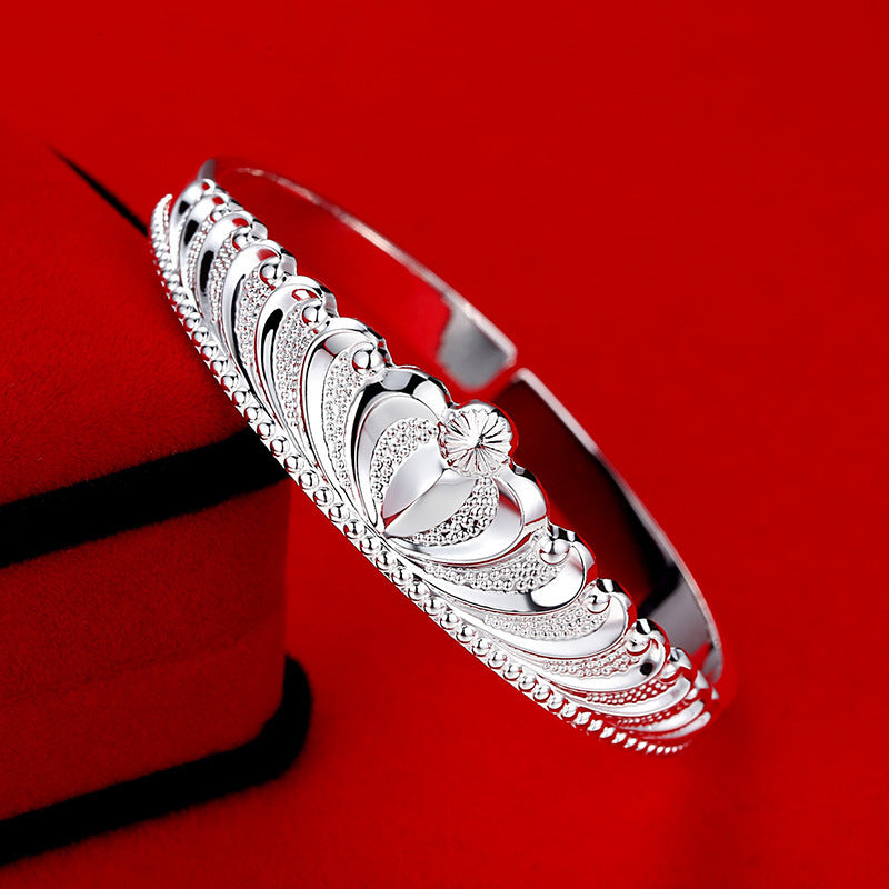 Regal Crown Open Bangle