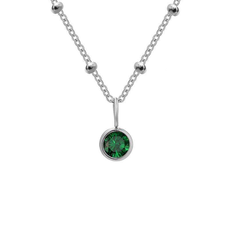 Dainty Aura Stone Pendant