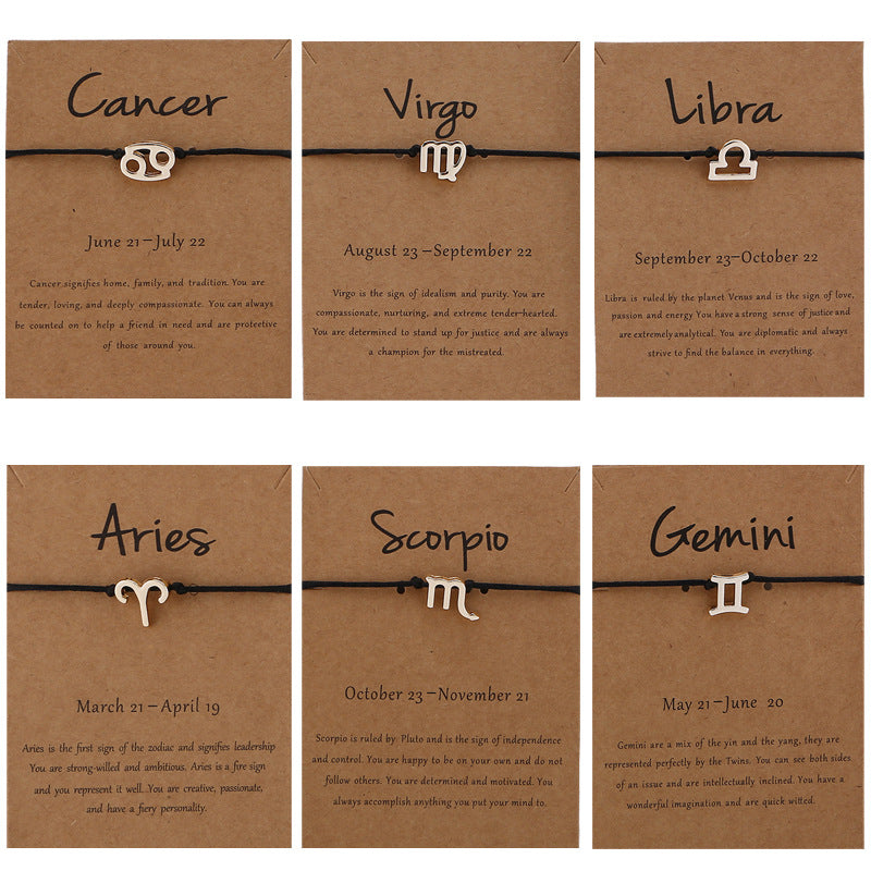 Zodiac Soul Cord Bracelet