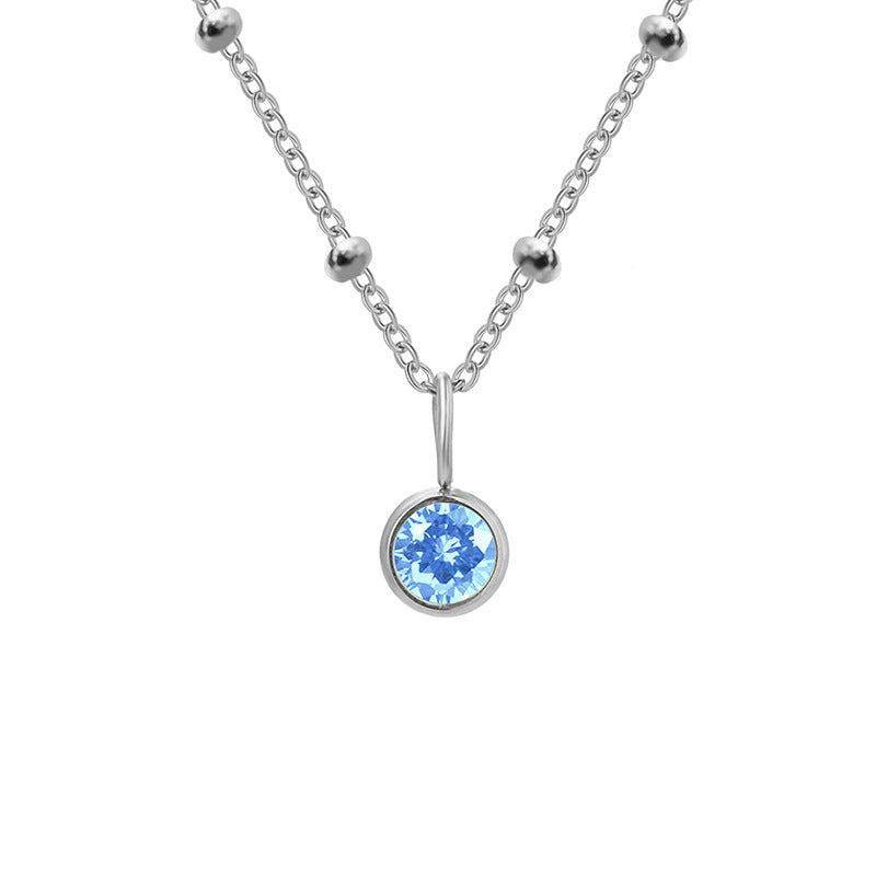 Dainty Aura Stone Pendant