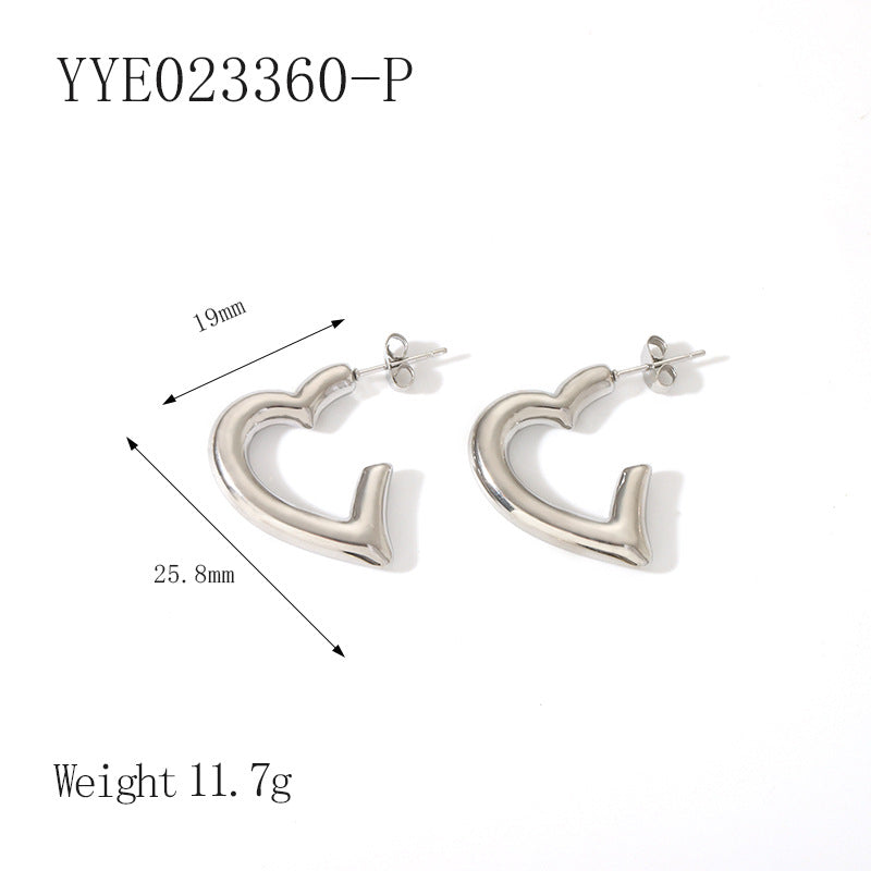 Fluid Heart Hoop Essence Earrings