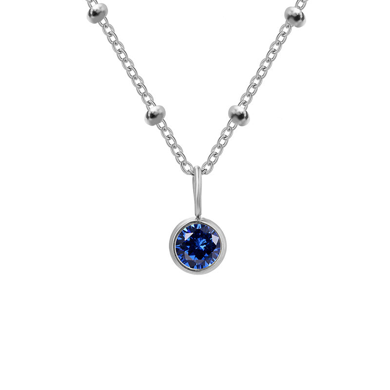 Dainty Aura Stone Pendant