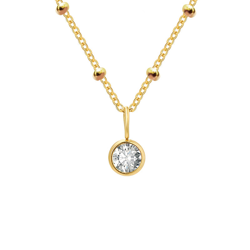 Dainty Aura Stone Pendant