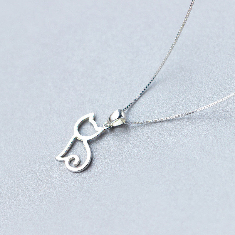 Pure Silhouette Cat Pendant