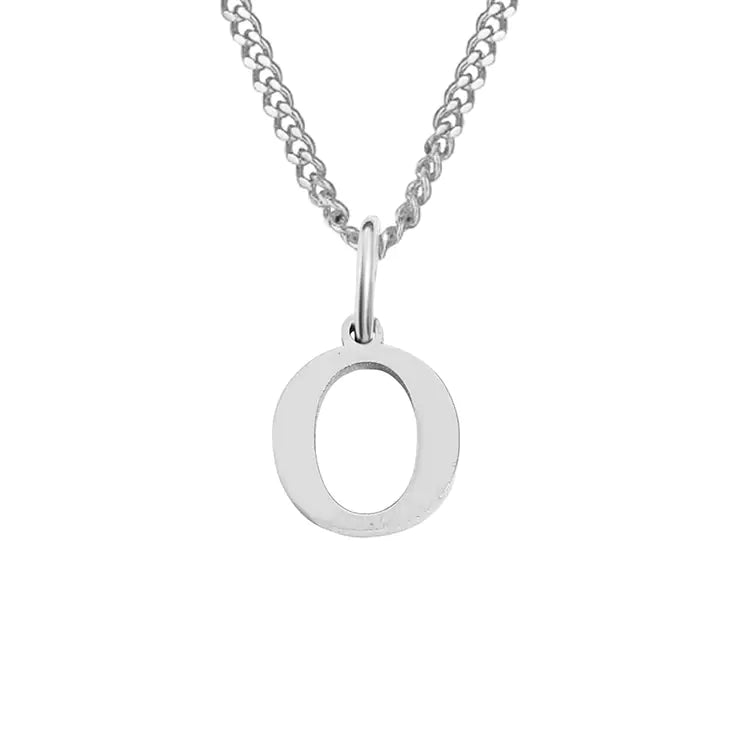 Initial Letter Necklace — Gold-Tone Minimal Pendant