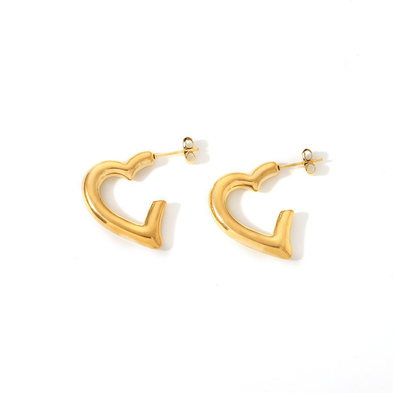 Fluid Heart Hoop Essence Earrings