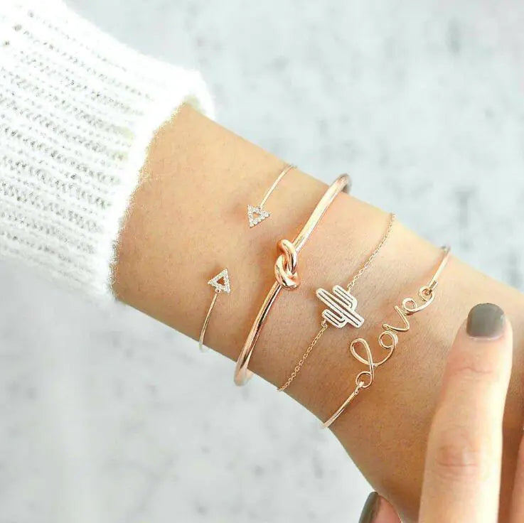 Charm Bracelet Set — Elegant Symbols of Meaning